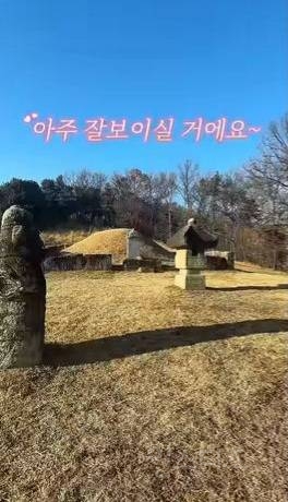 A still from the film showing the dramatic contrast between the King's traditional attire and the modern Cheonan backdrop