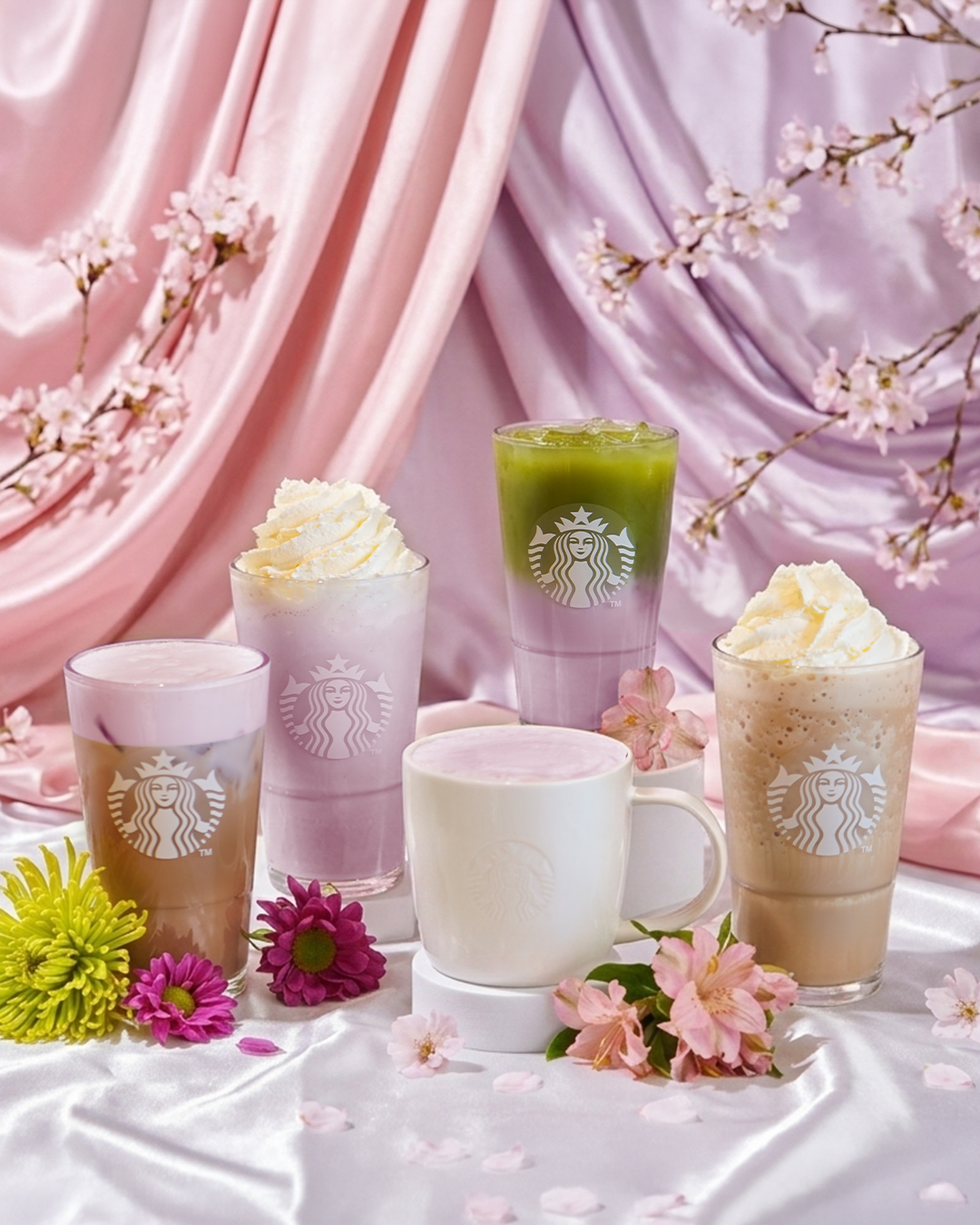 Ube-flavored pastries and soft serve ice cream showcasing the culinary versatility of the yam.