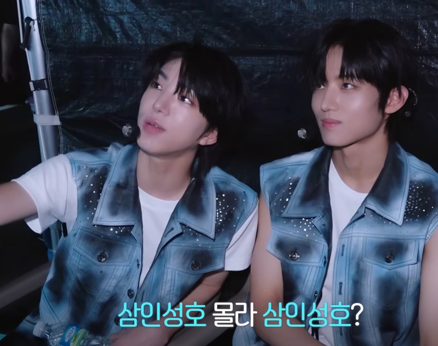 A screenshot showing Junhyeok explaining the meaning of complex Hanja idioms