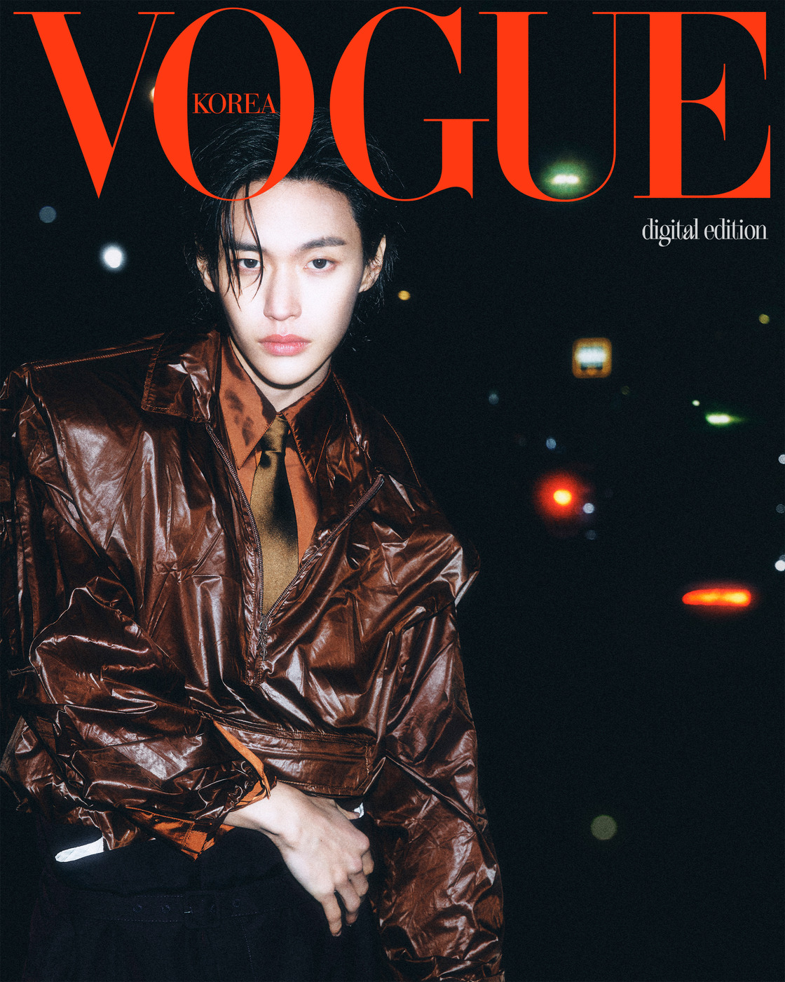 RIIZE Wonbin posing for Vogue Korea in a sleek Saint Laurent 2026 Summer collection outfit