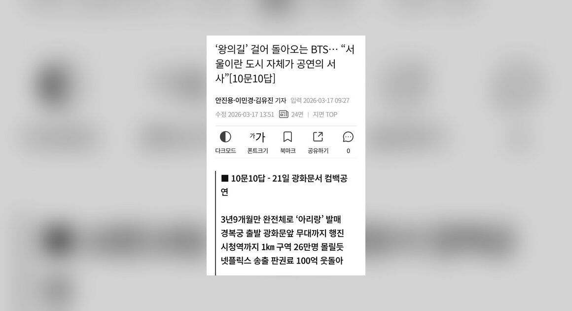 BTS en Gwanghwamun: Análisis de los 10 Mil Millones de Wones