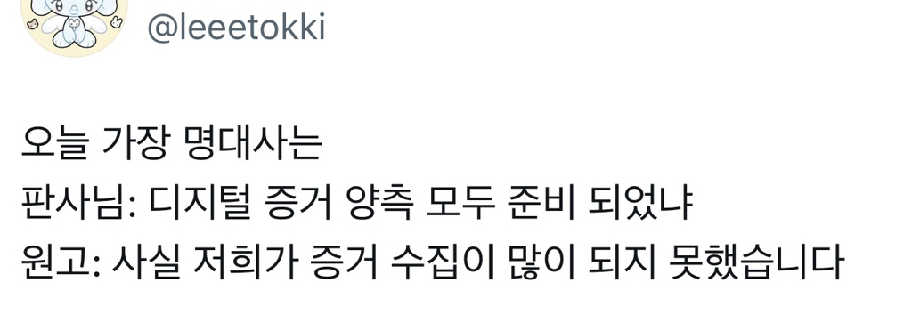 Courtroom summary of the ADOR vs Danielle case showing the lack of digital evidence