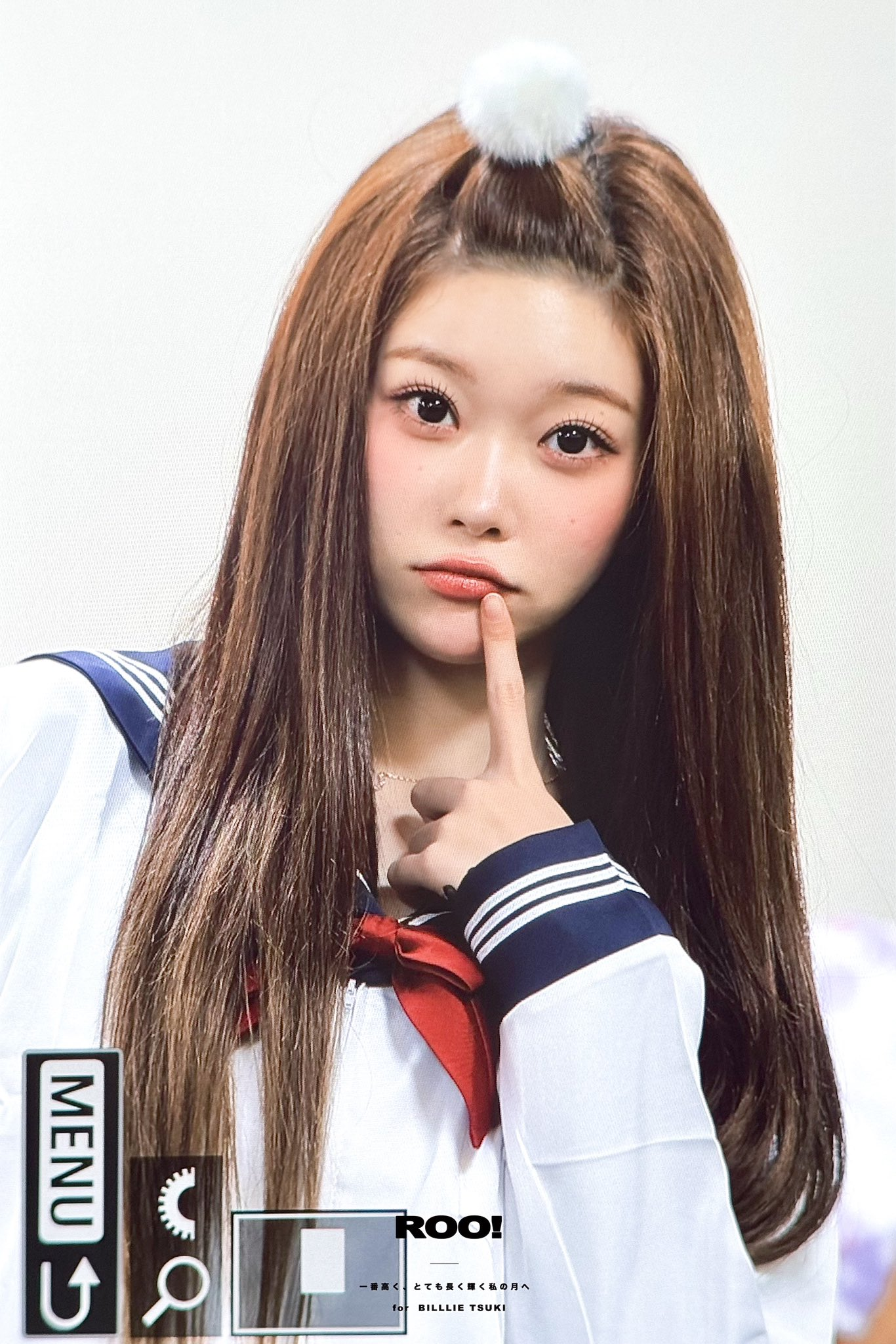 온미녀와 냉미녀 스타일링을 동시에 비교해볼 수 있는 츠키의 모습