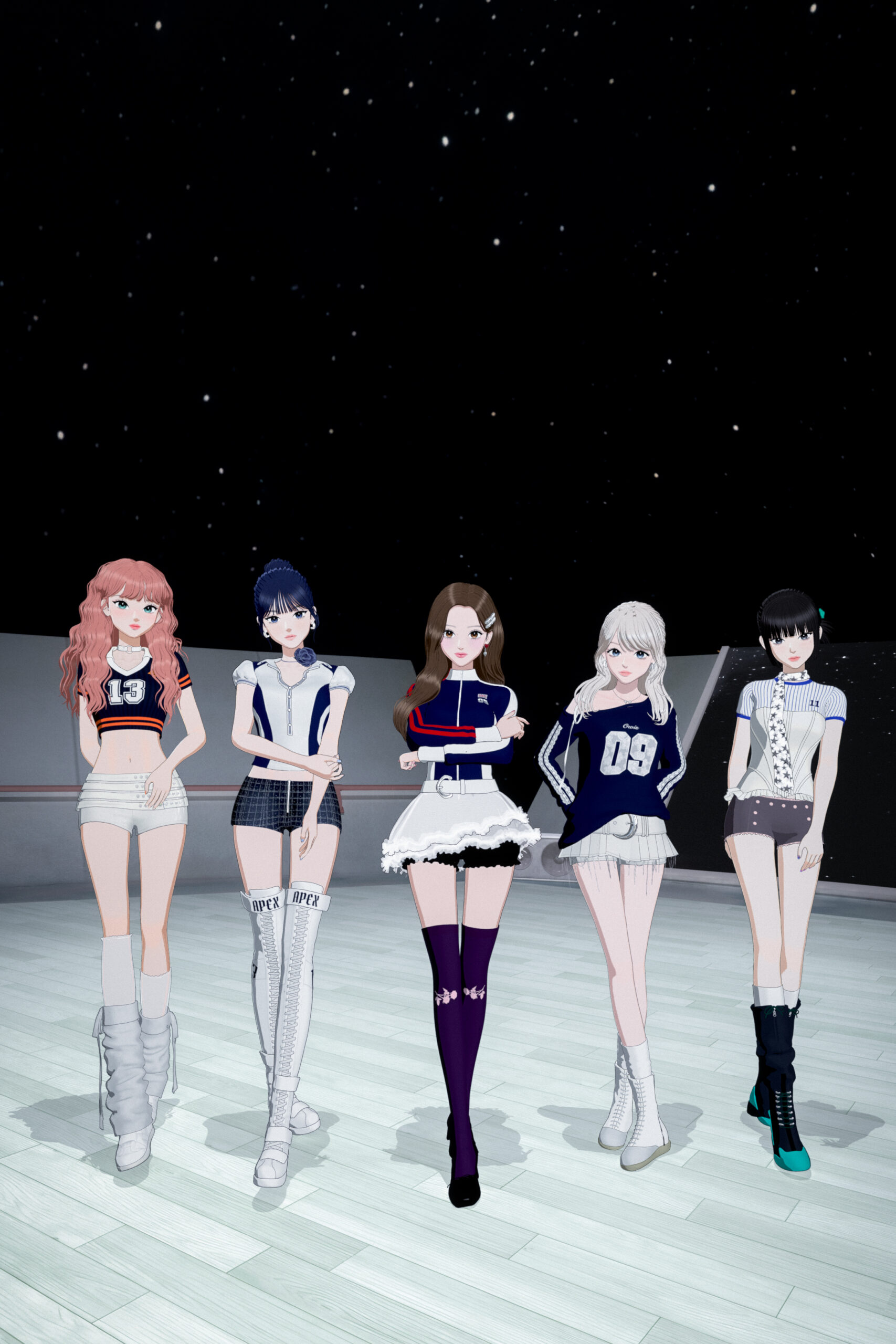 오위스 멤버의 초근접 클로즈업 샷, 피부 질감과 눈동자가 매우 사실적임