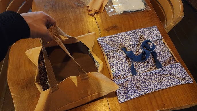 Resultado final de la Egg Carton Bag hecha de una eco-bag blanca