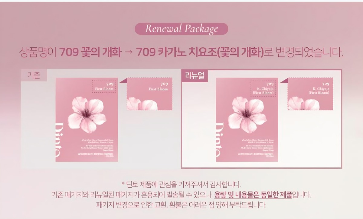 Dintoのリップ製品で、製品名や色名に日本語が使われているパッケージ