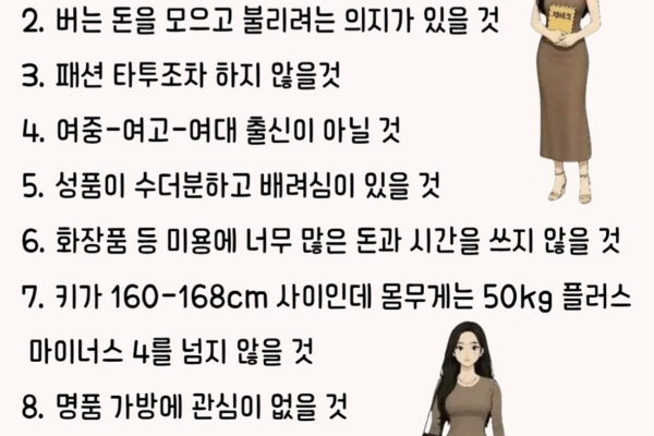 Beyond the ‘visual’: What are Korean men looking for?