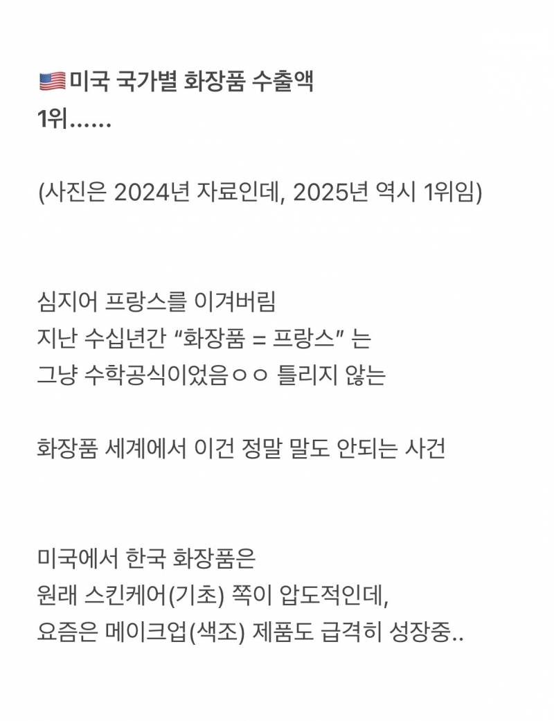 미국 현지 오프라인 매장에 진열된 K-뷰티 제품들과 몰려든 인파