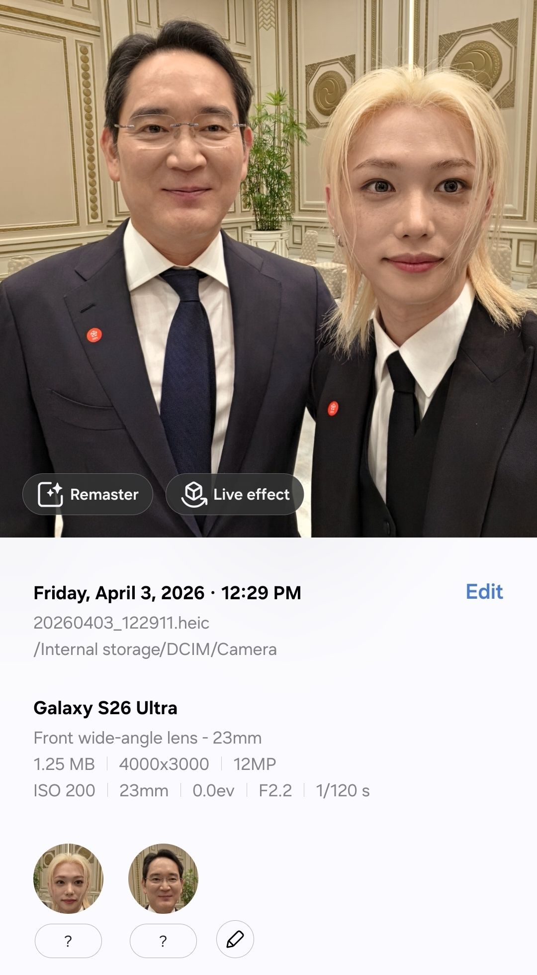 Detalle de la foto de Felix tomada con un Galaxy S26 Ultra
